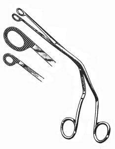 Kleszczyki laryngologiczne typ Magill